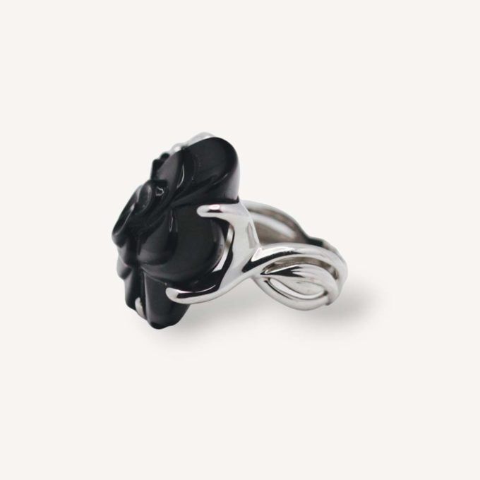 Authentic second hand Camelia Chanel ring