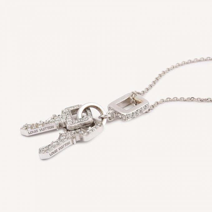 Authentic second hand Louis Vuitton Lockit necklace
