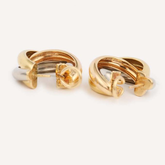 Authentic pre-owned Trinity Cartier earrings