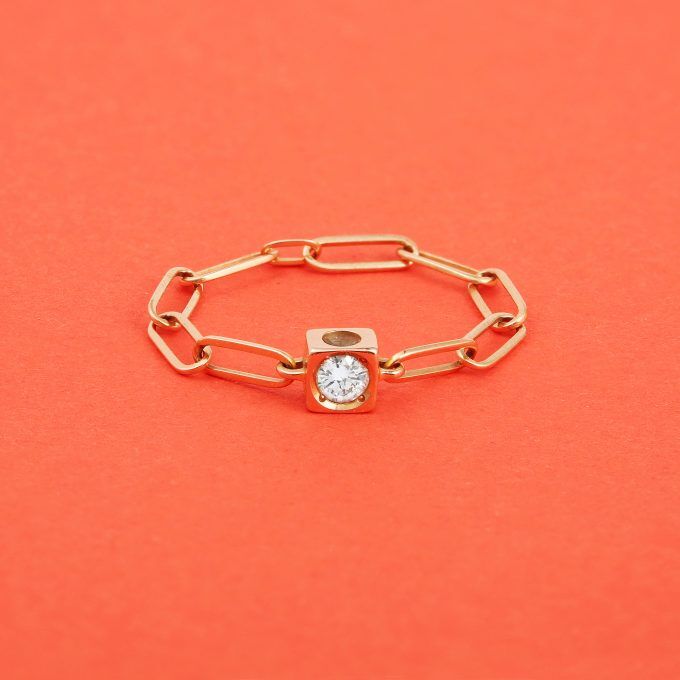 Bague Le Cube Dinh Van d'occasion authentifié