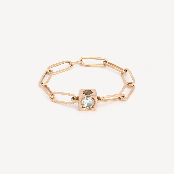 Bague Le Cube Diamant Dinh Van d'occasion authentifié - Collection Le Cube Dinh Van
