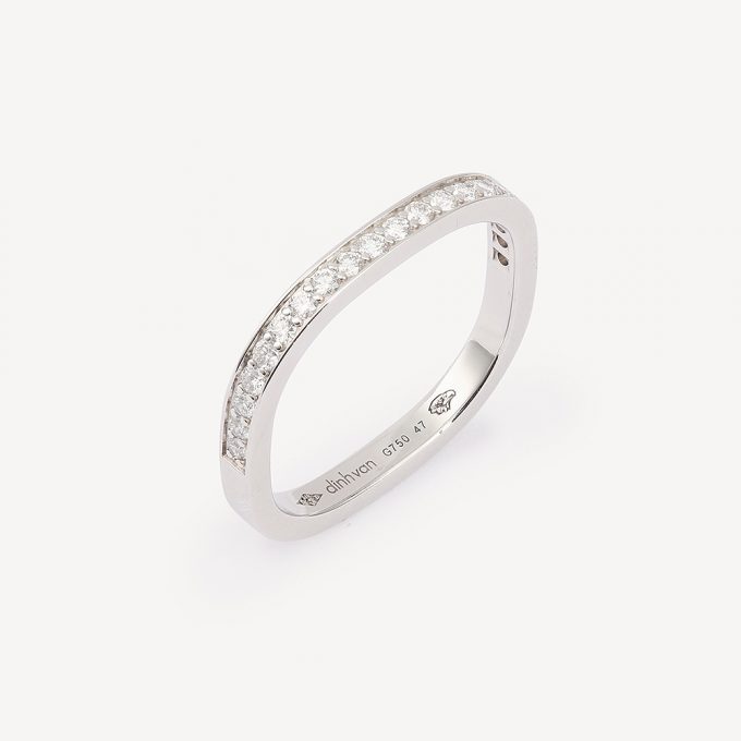 Alliance Carrée Diamants Dinh Van d'occasion - alliance d'occasion en diamant