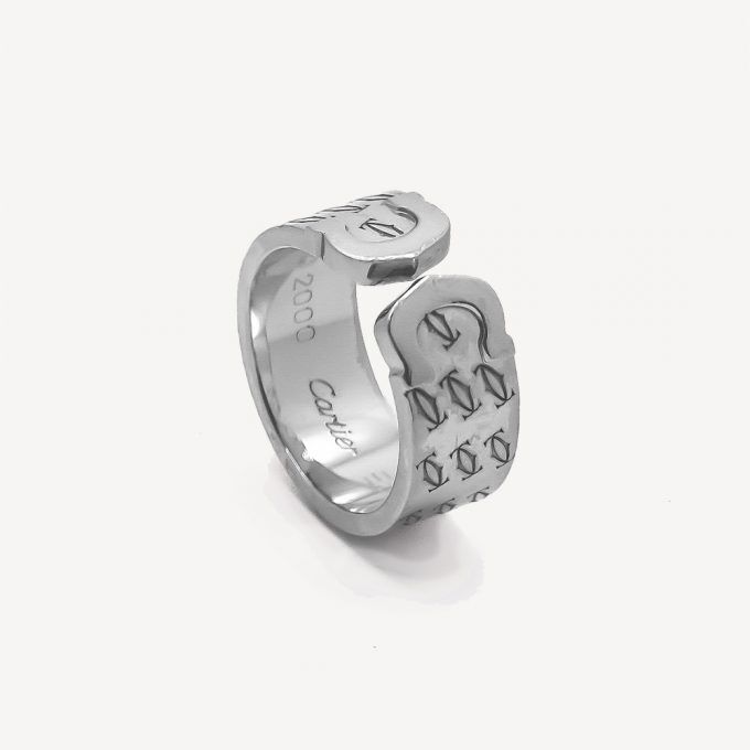 Second hand Double C Cartier ring : Authenticated Jewel