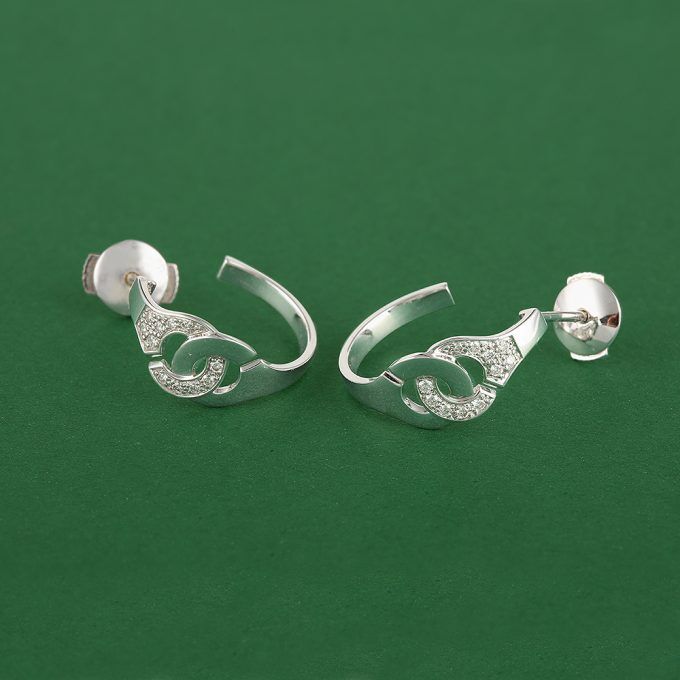 Handcuffs earrings Dinh Van : Authenticated jewel