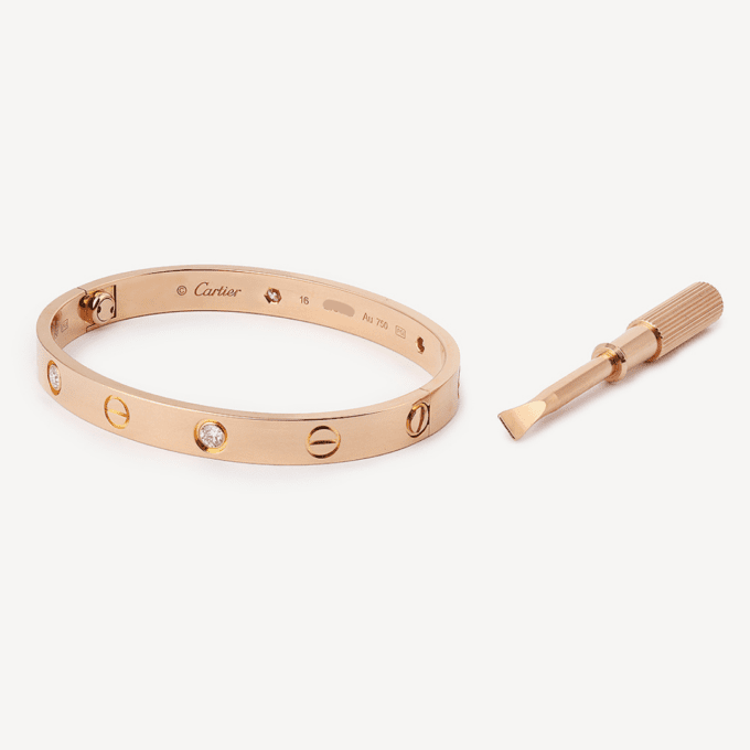 Second hand Love Cartier bracelet : Authenticated Jewel