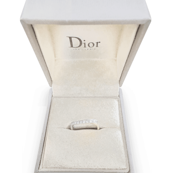 Second hand Dior Petit Tralala paved Couture wedding ring : Genuine jewel