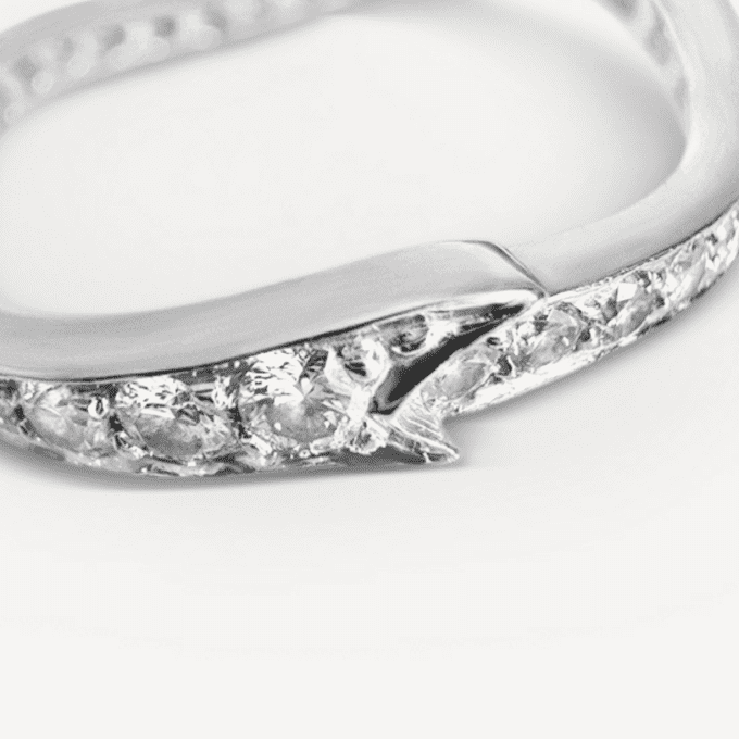 Second hand Dior Petit Tralala paved Couture wedding ring : Genuine jewel