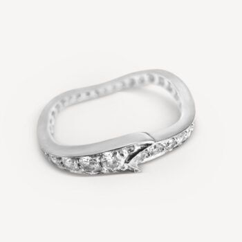 Second hand Dior Petit Tralala paved Couture wedding ring : Genuine jewel