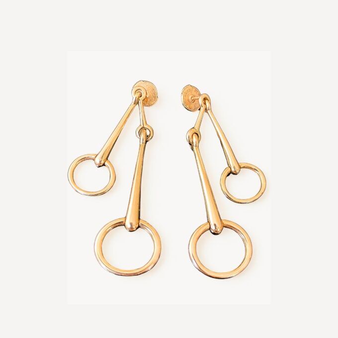 Earrings Mors de Filet Hermes second hand : Authentic jewel
