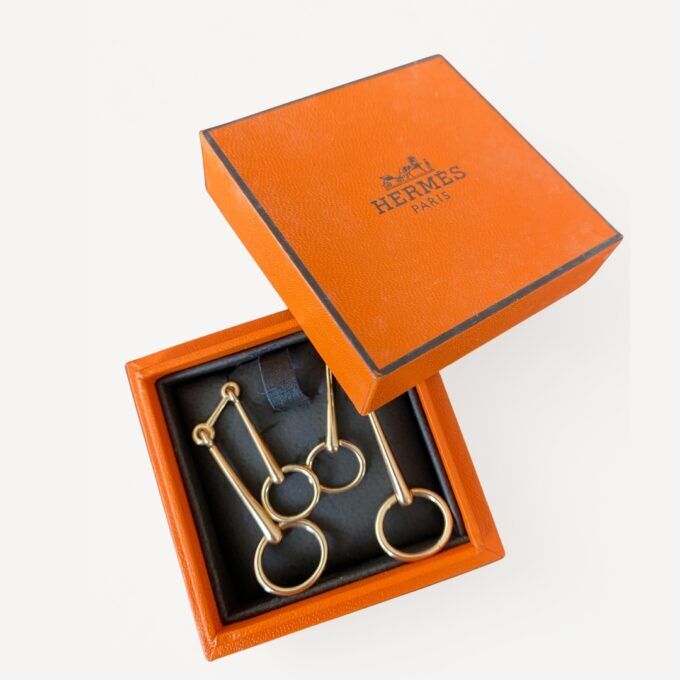 Earrings Mors de Filet Hermes second hand : Authentic jewel