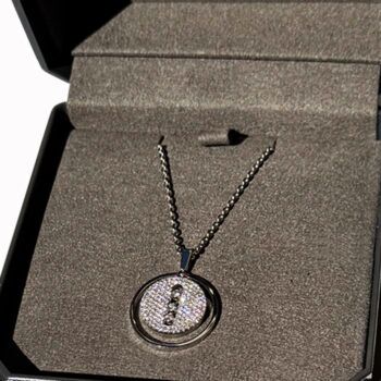 Lucky Move MM Pavé Messika necklace second hand : Authentic jewel