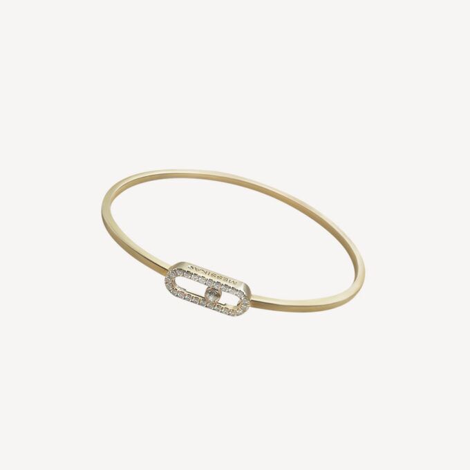 Bracelet Jonc Flex Move Uno Pavé MM Messika second hand : Authentic jewel