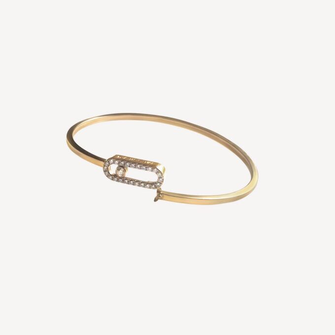 Bracelet Jonc Flex Move Uno Pavé MM Messika second hand : Authentic jewel
