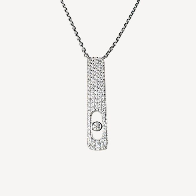 My First Diamond Pavé Messika necklace : Authenticated jewel