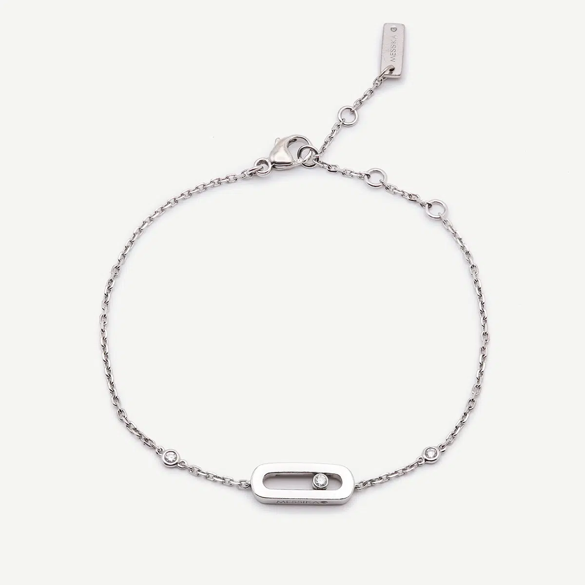 Bijou de seconde main : Bracelet Move Uno Messika, Or Blanc, Diamants - Authentifiée avec Certificat d'expertise