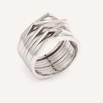 Antifer ring 8 rows Repossi second hand authenticated - Antifer Repossi collection