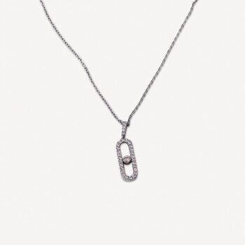 Pendentif Move Uno GM Pavé Messika d'occasion : Bijou authentifié