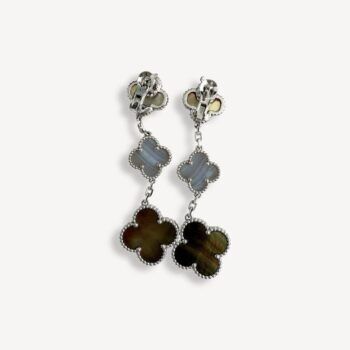 Boucles d’oreilles Magic Alhambra 3 motifs Van Cleef & Arpels d'occasion : Bijou authentifié