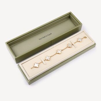 Bracelet Vintage Alhambra 5 motifs Van Cleef & Arpels d'occasion : Bijou authentifié