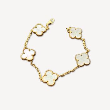 Bracelet Vintage Alhambra 5 motifs Van Cleef & Arpels d'occasion : Bijou authentifié